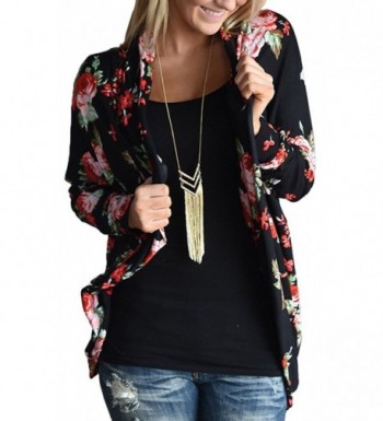 EachEver Casual Printed Cardigan Outwear