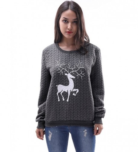 Fancyqube Printed Knitted Pullover Christmas