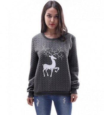 Fancyqube Printed Knitted Pullover Christmas