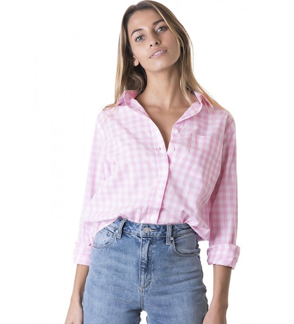 womens casual button down shirts