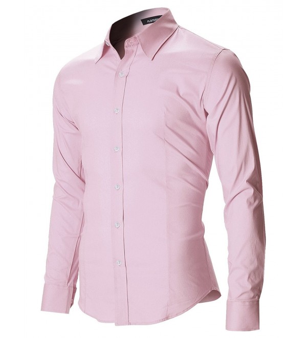 FLATSEVEN Casual Button Shirts Cotton