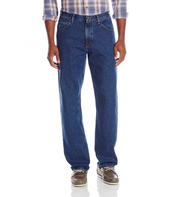 Authentics Men's Big & Tall Classic Relaxed Fit Jean - Dark Stonewash ...