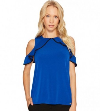 Ivanka Trump Womens Shoulder Blouse