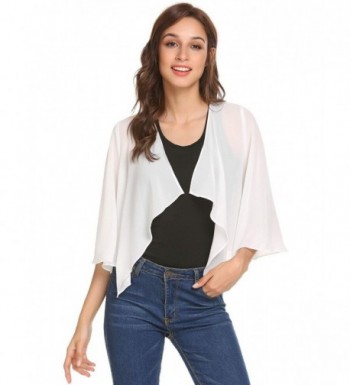 Pinspark Womens Georgette Chiffon Cardigan