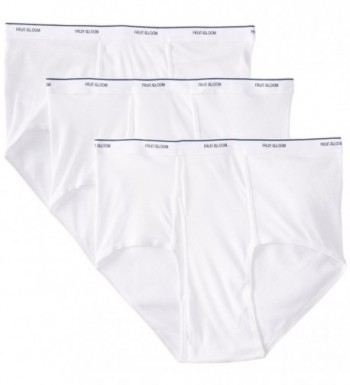 Men's Big White Briefs(Pack of 3) - White - CK11DFI19I3