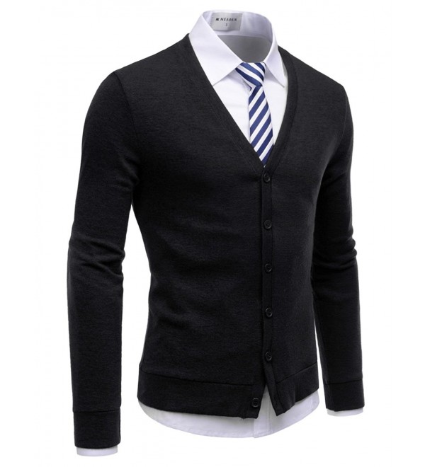 City Casual Mens Knitwear Casual Shawl Collar Cardigan Sweaters ...