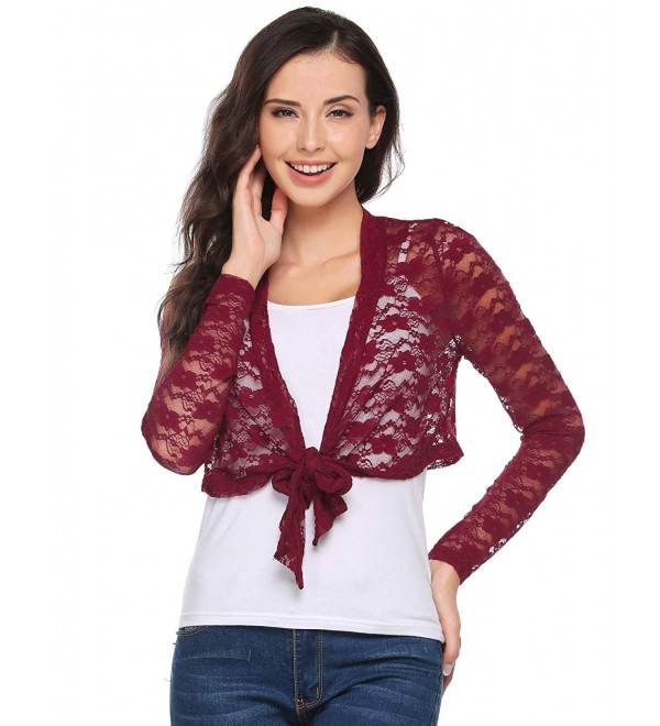 red long sleeve bolero