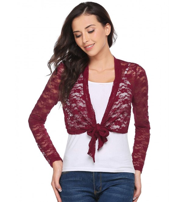 red long sleeve bolero