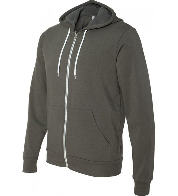 + Canvas unisex Poly-Cotton Fleece Full-Zip Hoodie - 3739 - Asphalt ...