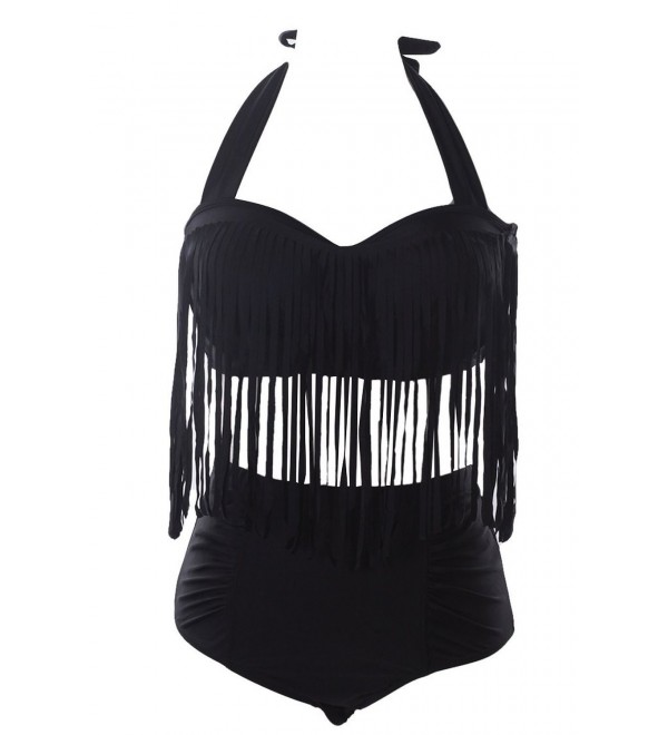 Womens Bikini Braided Fringe Swimwear