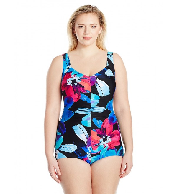 Maxine Hollywood Flourish Shirred Swimsuit