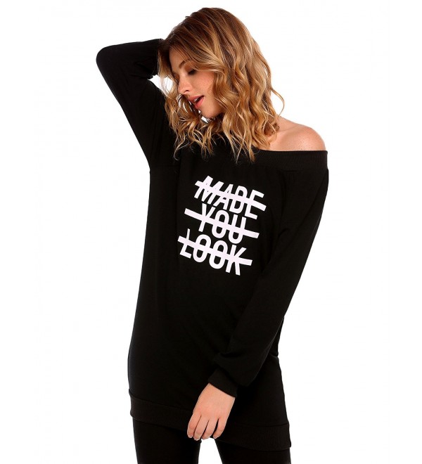 Shoulder Sweatshirt Unibelle Fashion Pullover