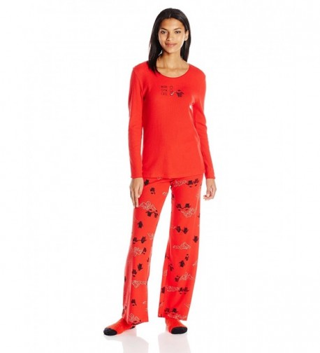 HUE Womens Penguin Thermal Pajama