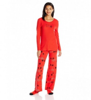 HUE Womens Penguin Thermal Pajama