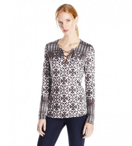 NYDJ Womens Printed Sleeve Medium