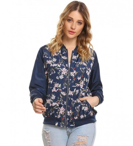 ELESOL Floral Bomber Classic Pockets