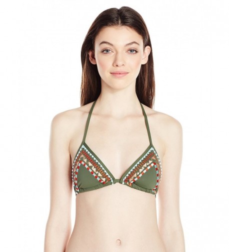 Bikini Lab Juniors Embroidered Triangle