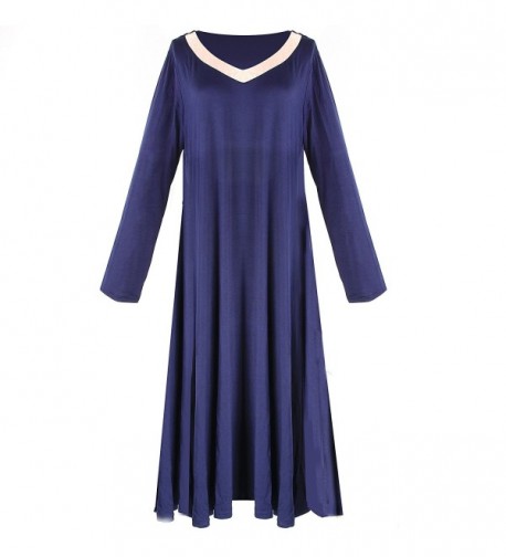 Ondream Pajamas Nightgowns Contrast Sleepwear