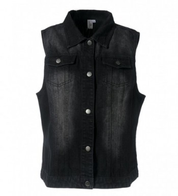 MISS MOLY Sleeveless Waistcoat Pockets