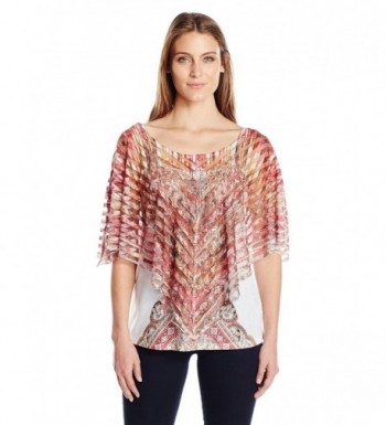 OneWorld Womens Overlay Shoulders Romantic