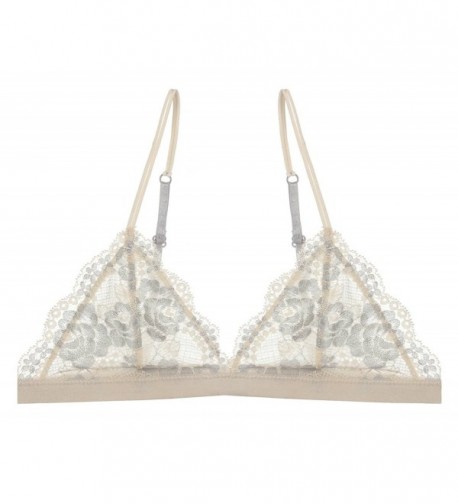 Floral Triangle Bralette Bustier Lingerie