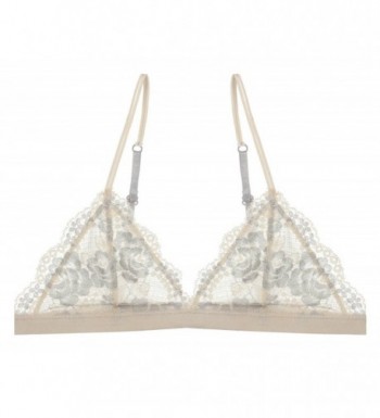 Floral Triangle Bralette Bustier Lingerie