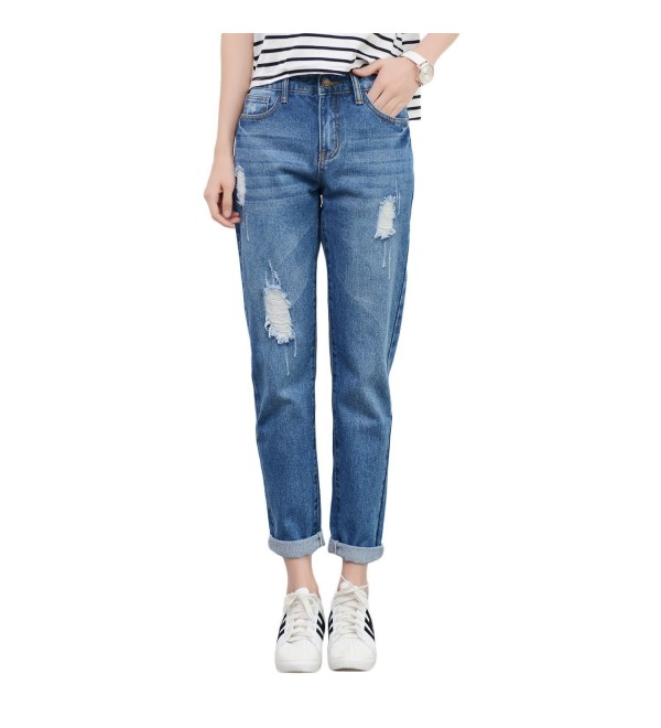 Sakuracan Womens Classic Skinny Ripped