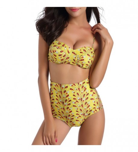 Waisted Swimsuits Swimwear Bikini Bathing