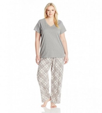 HUE Womens Etched Pajama Heather