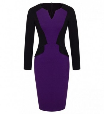 HOMEYEE Womens Elegant Cocktail Bodycon