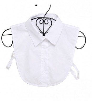 Collar Detachable Polyester Cotton White b