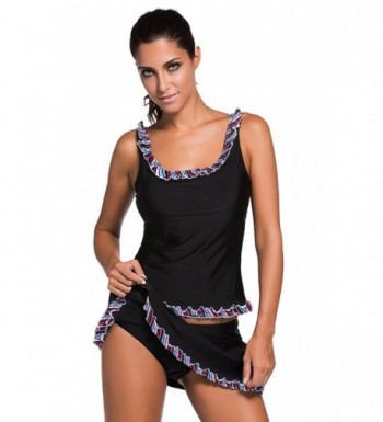 Aleumdr Women Tankini Flower Swimwear