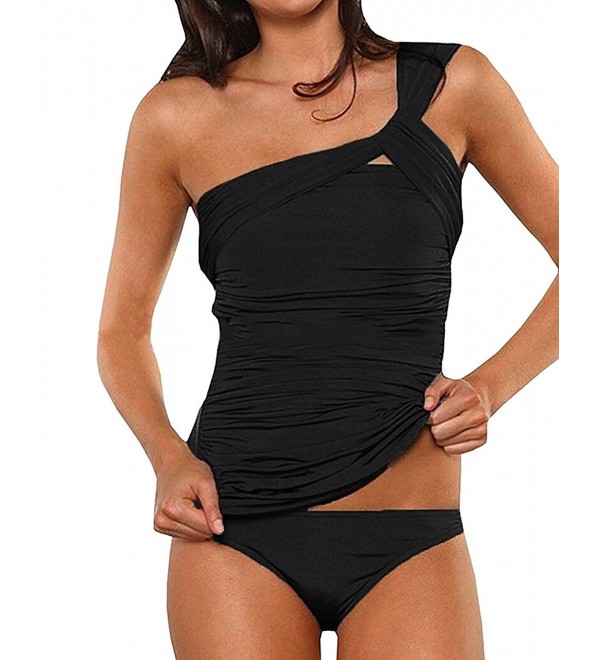 Ofenbuy Tankini Swimsuits Shoulder Swimwear