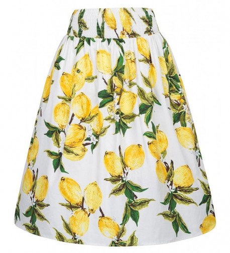 Kate Kasin Skirts Length Yellow