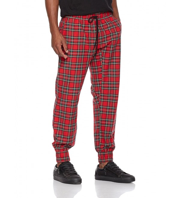 tartan joggers mens