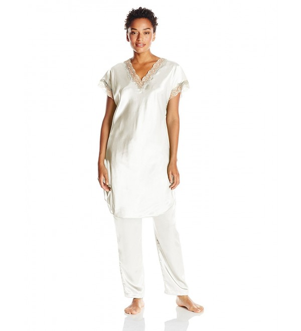 Shadowline Womens Charming Charmeuse Pajama