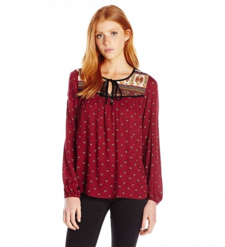 Jolt Womens Sleeve Peasant Blouse