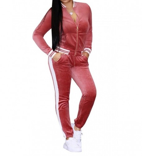 Salimdy Jumpsuits Bodycon Tracksuit Sweatsuit