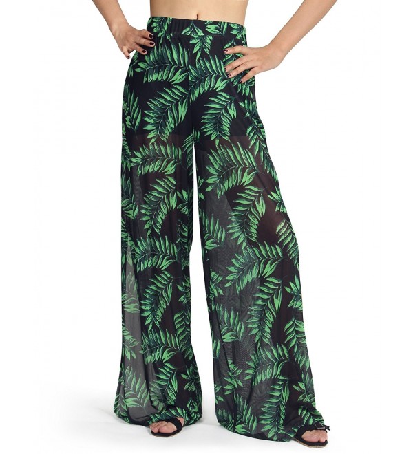 Dimildm Printed Waisted Vacation Palazzo