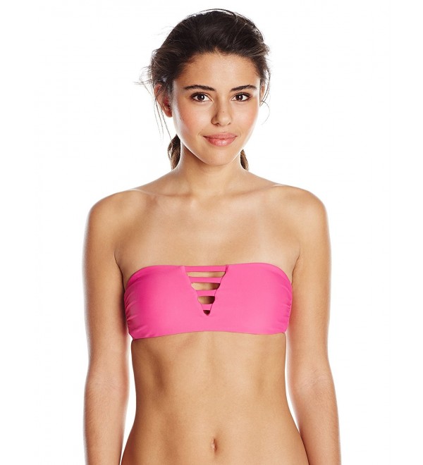 Volcom Womens Simply Bandeau Magenta