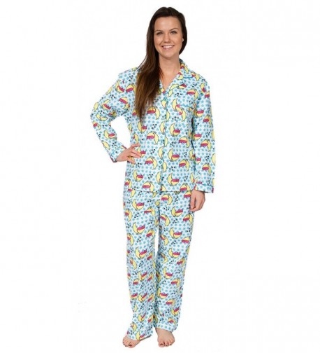 Leisureland Womens Cotton Flannel Pajama