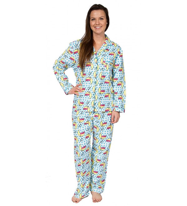 Leisureland Womens Cotton Flannel Pajama