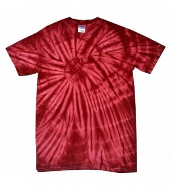 Colortone Tie T Shirt Spider Crimson