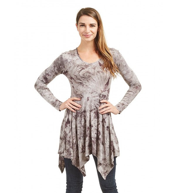 WT1145 Womens Tie Dye Sleeve Pleats