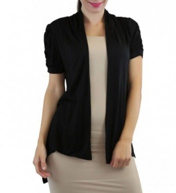 ToBeInStyle Womens Ruched Cardigan Sweater