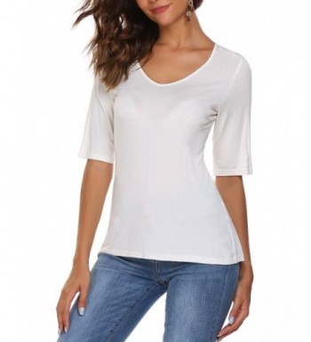 Mofavor Womens Sleeve Casual T Shirts