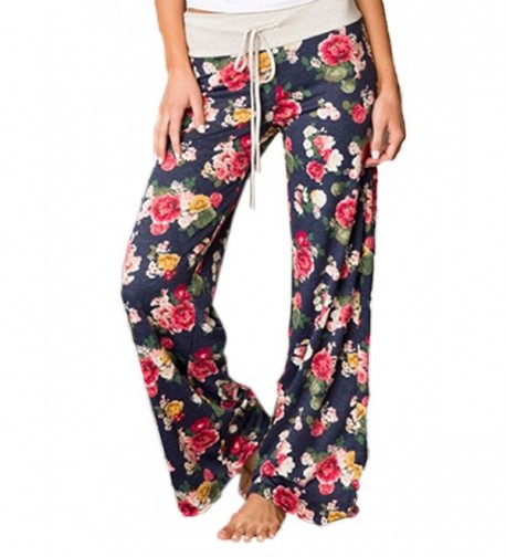 Famulily Womens Stretch Floral Palazzo