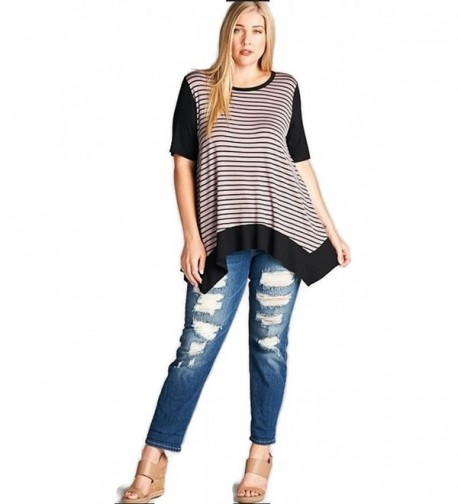 Oddi Sharkbite Stripe Tunic Black