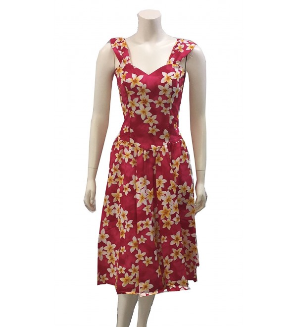 Womens Plumeria Cruise Hawaiian Sundress