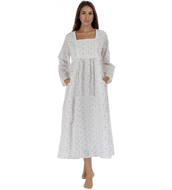 Nightgown Cotton Womens Nightie Pockets